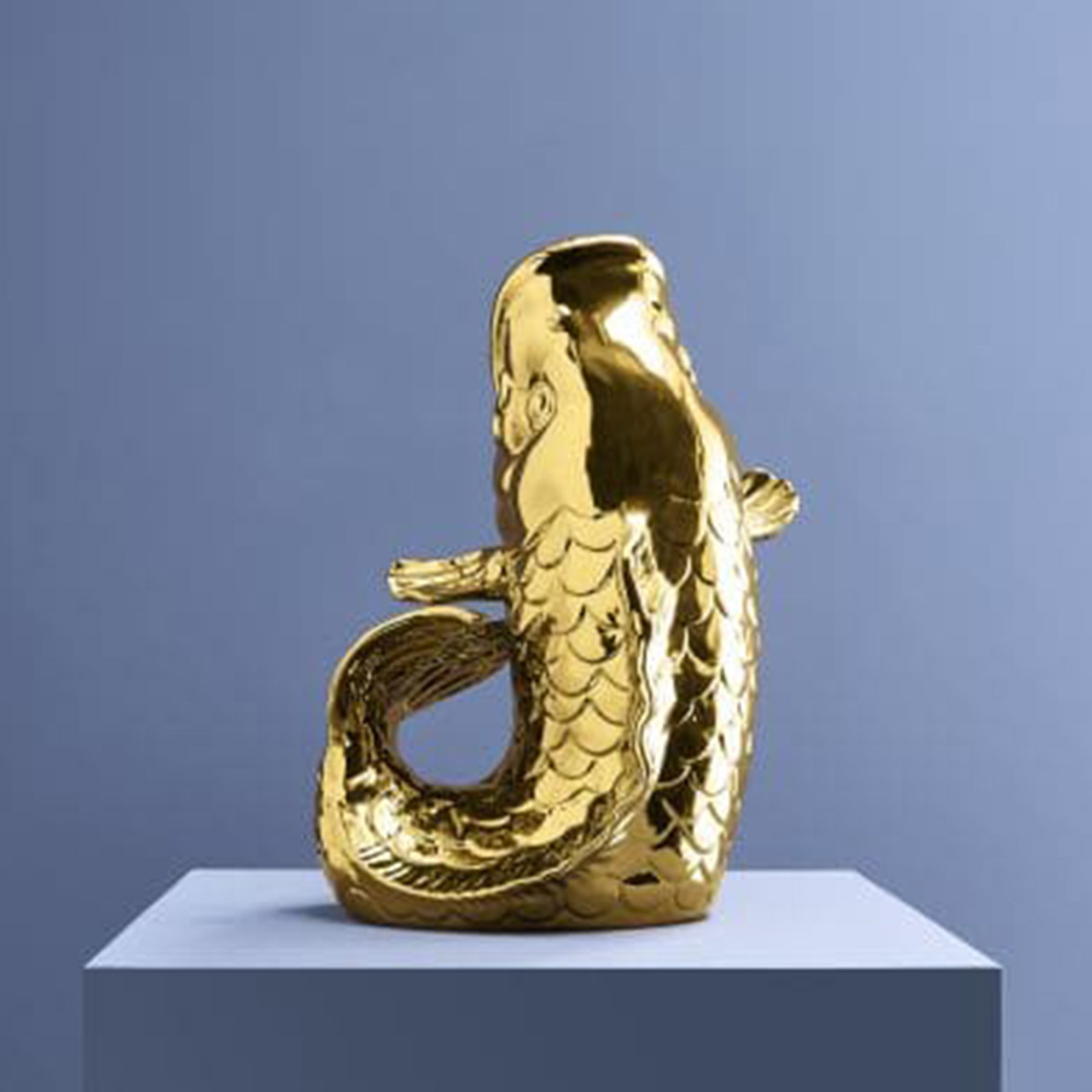 Vase/Skulptur Blubb gold 35x30x44 cm