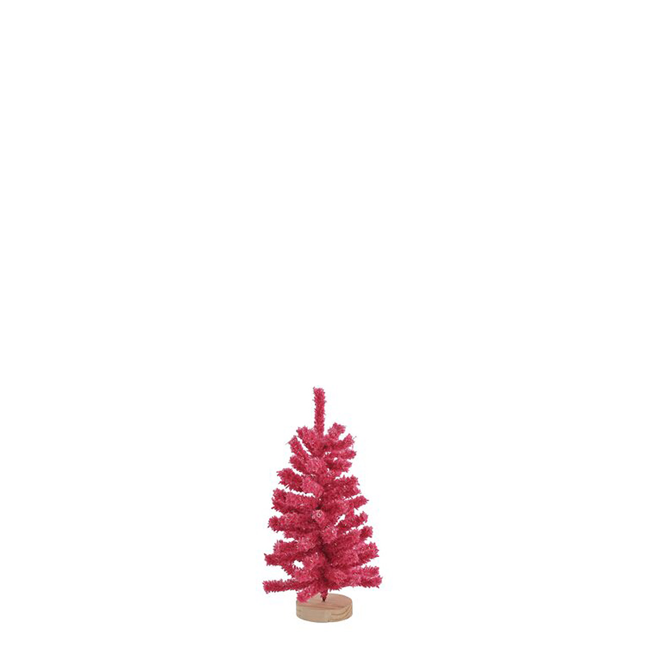 Weihnachstbaum beflockt 30 cm pink