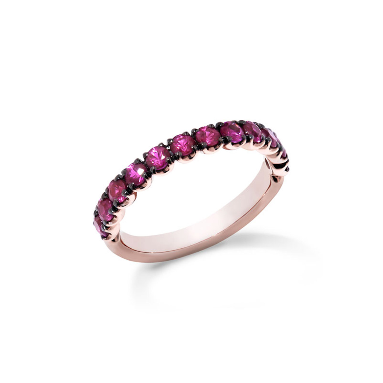 Ring Roségold 750/- Rubine 1,07 ct W53