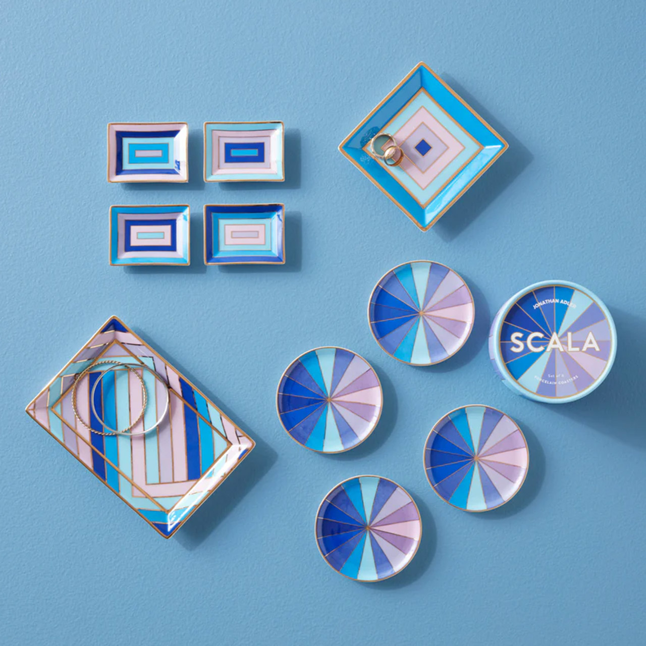 Glass coaster set 4 pieces