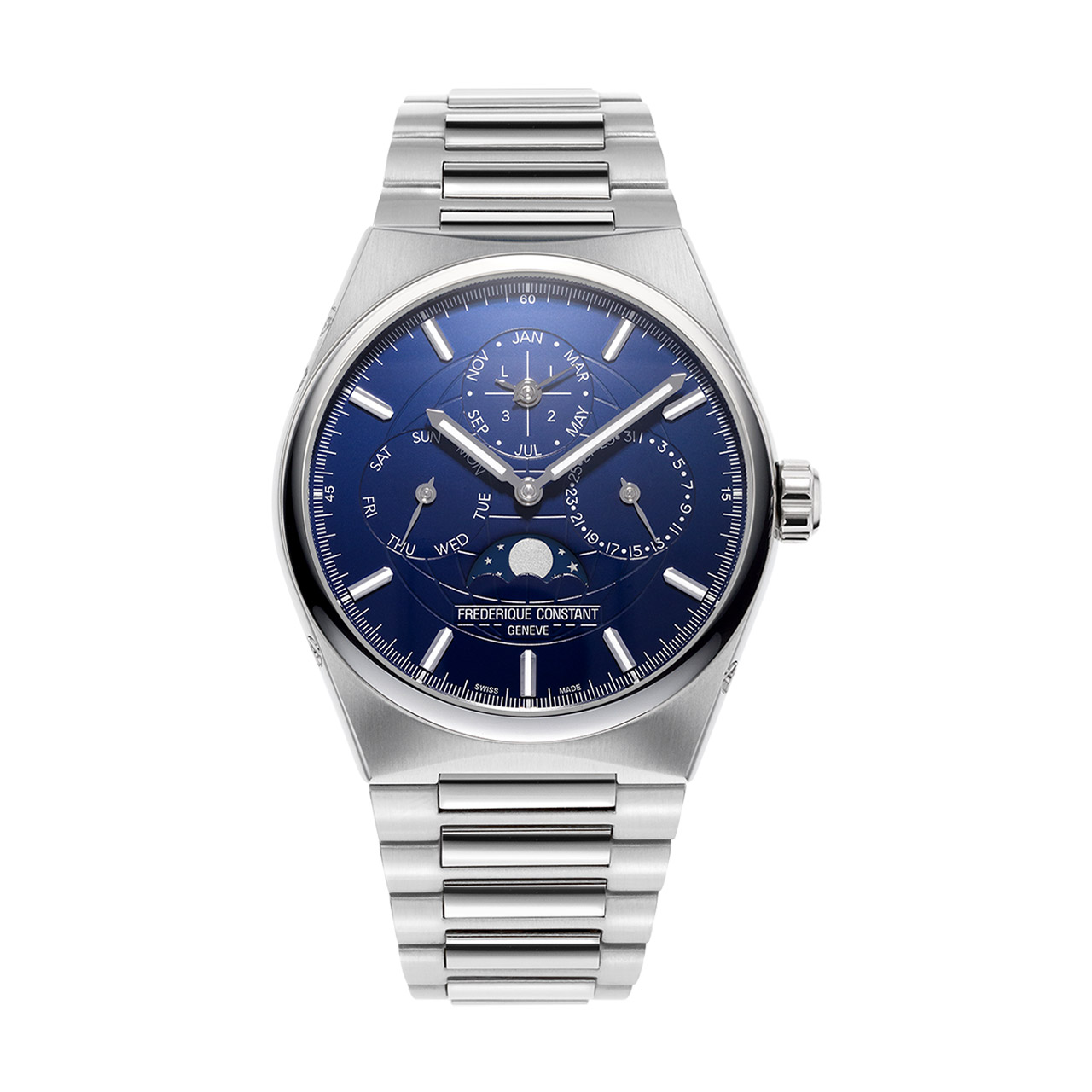 Armbanduhr Perpetual Calendar Manufacture blau