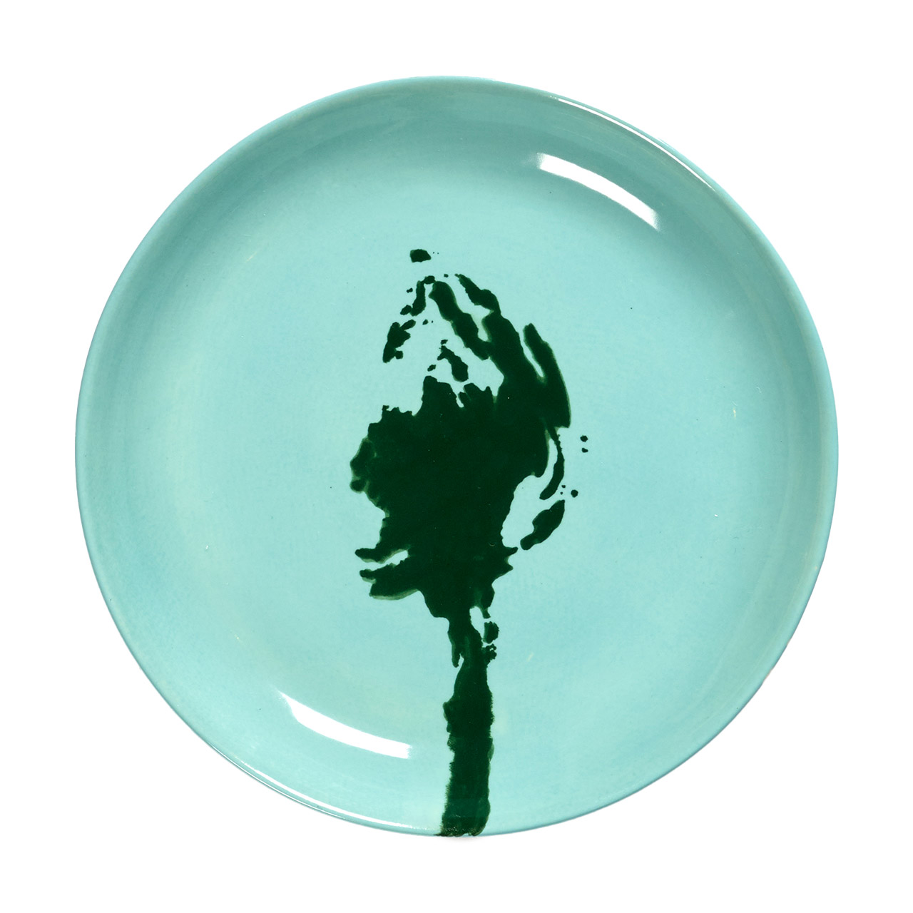 Plate XS 16 cm azure Artischoke green