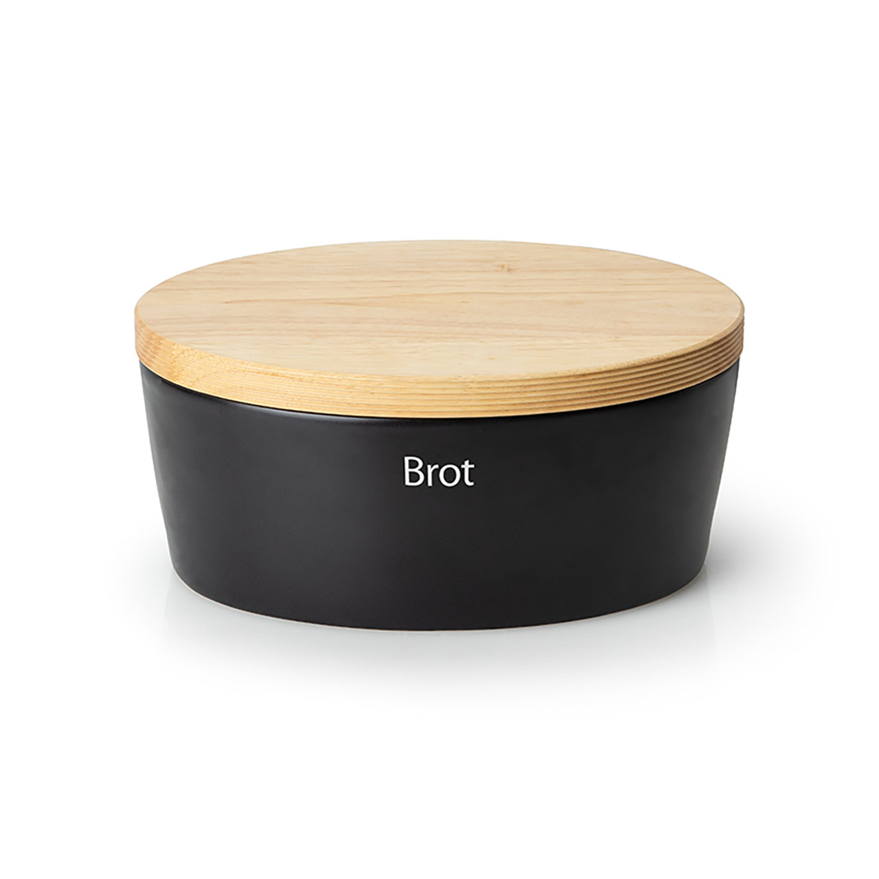 Bread Crock oval 30x23x13.5 cm black