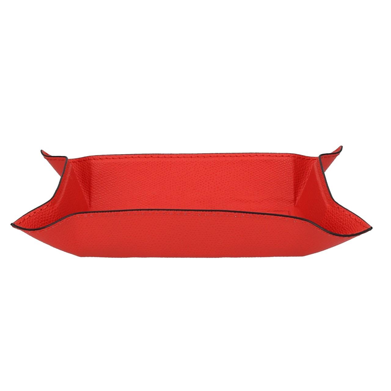 Rectangular Valet Tray small, Golf coral, Stitching coral