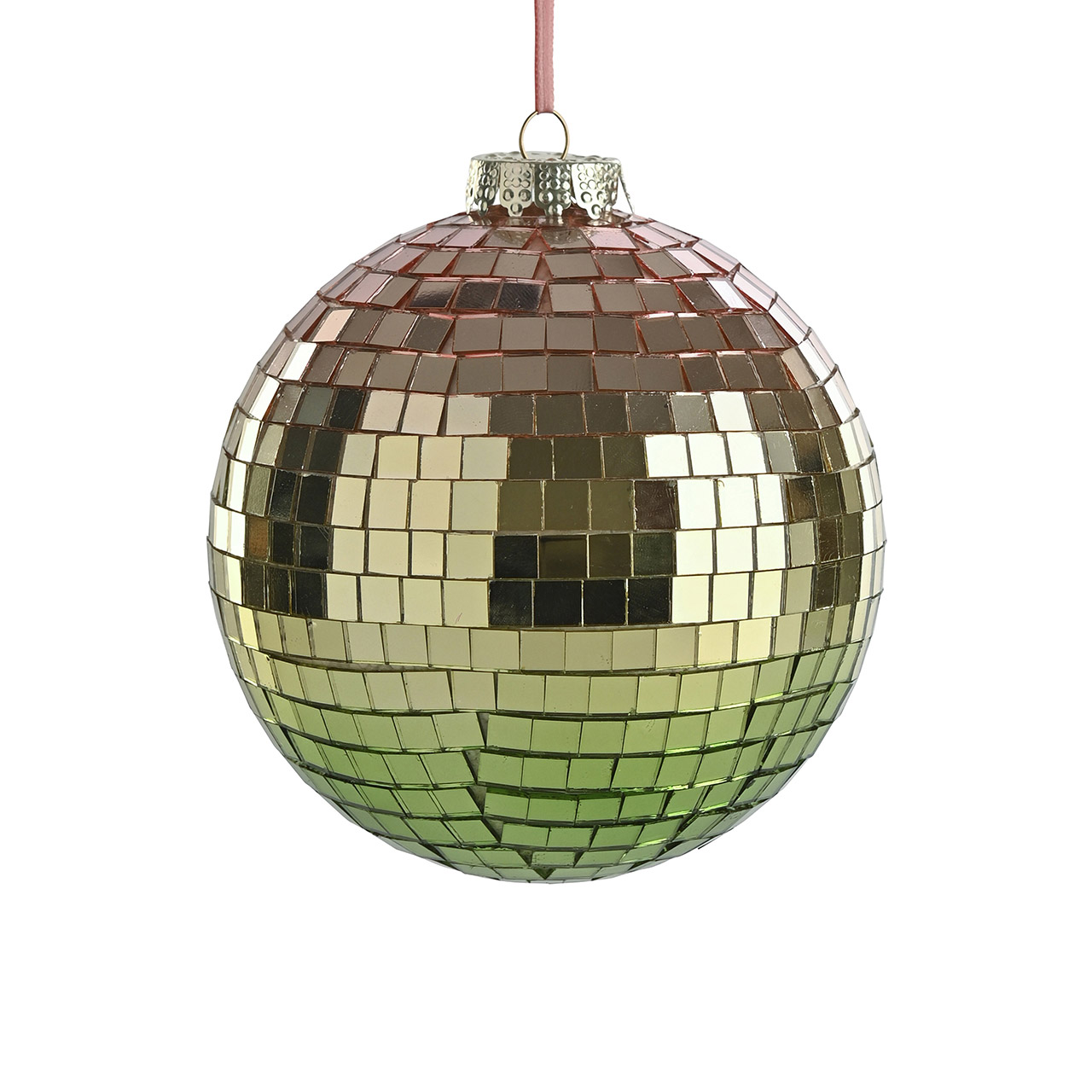 Christmas Ball 12 cm pink/green