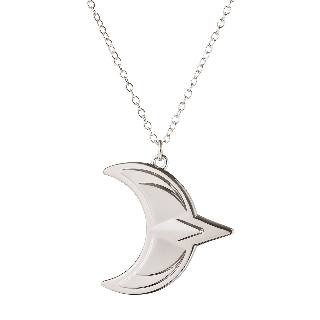 Ornament mit Kette 2024 Mond palladium