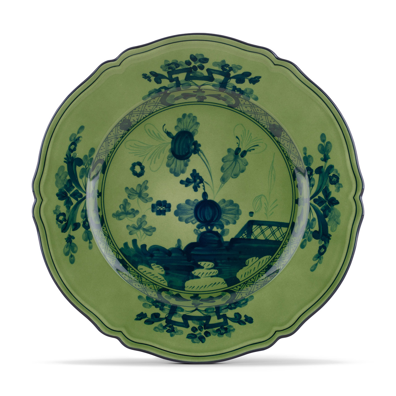 Presentation Plate 31 cm malachite