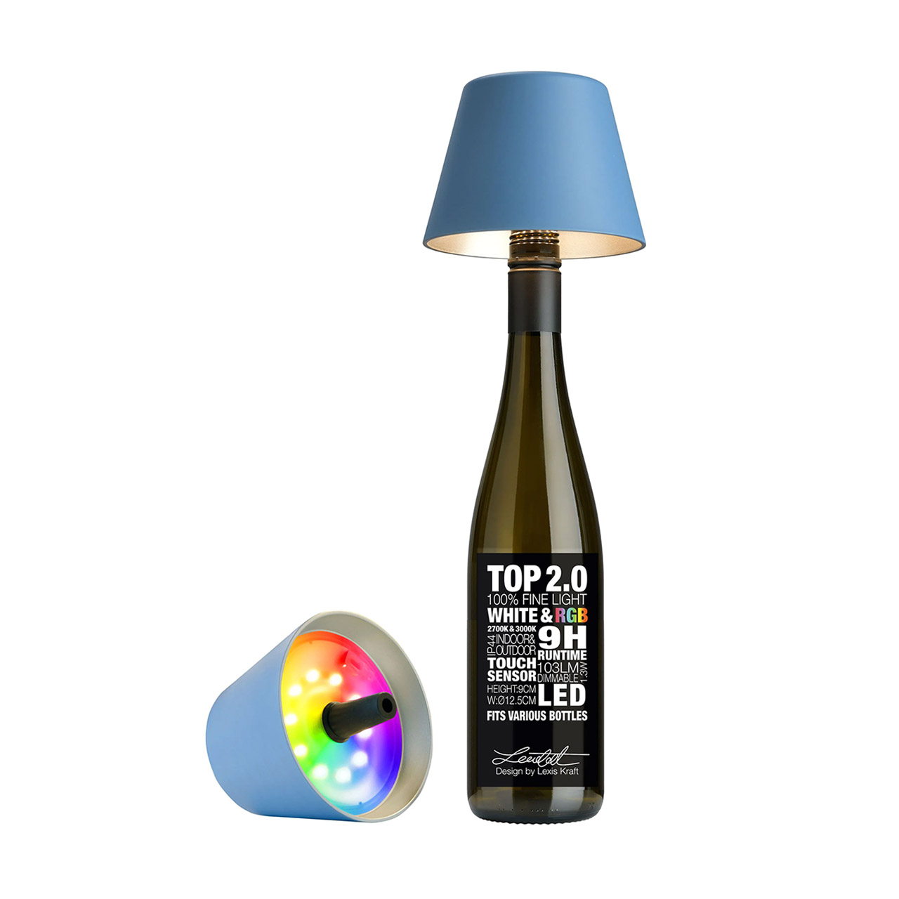 Bottle Light LED dimmable blue