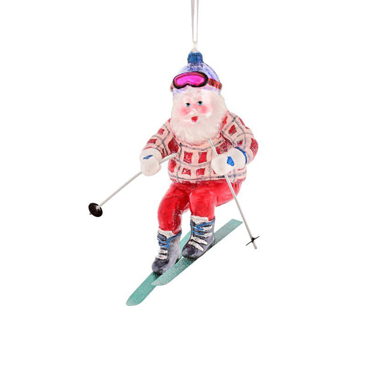 Hänger Ski-Santa rot