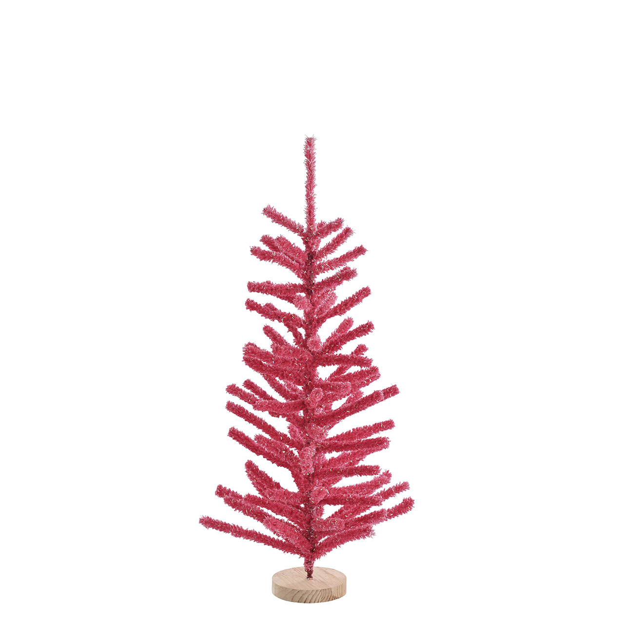 Weihnachtsbaum beflockt 60 cm pink