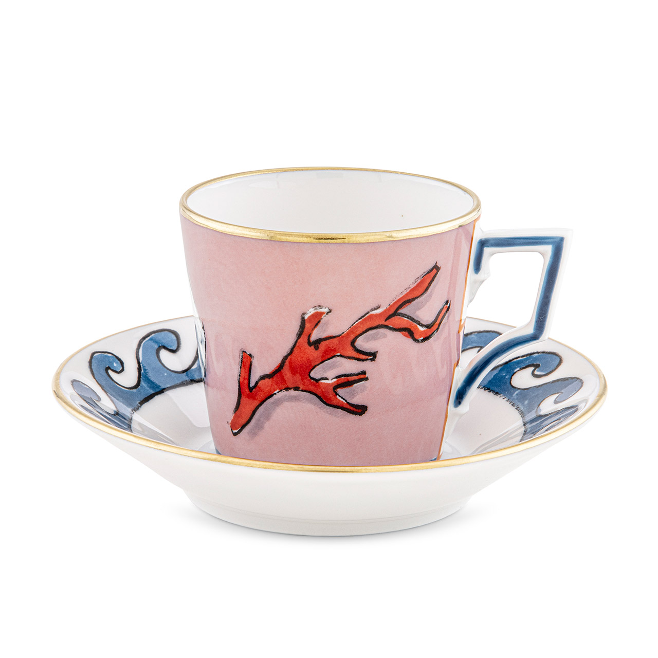 Coffee cup with saucer set 2 pieces