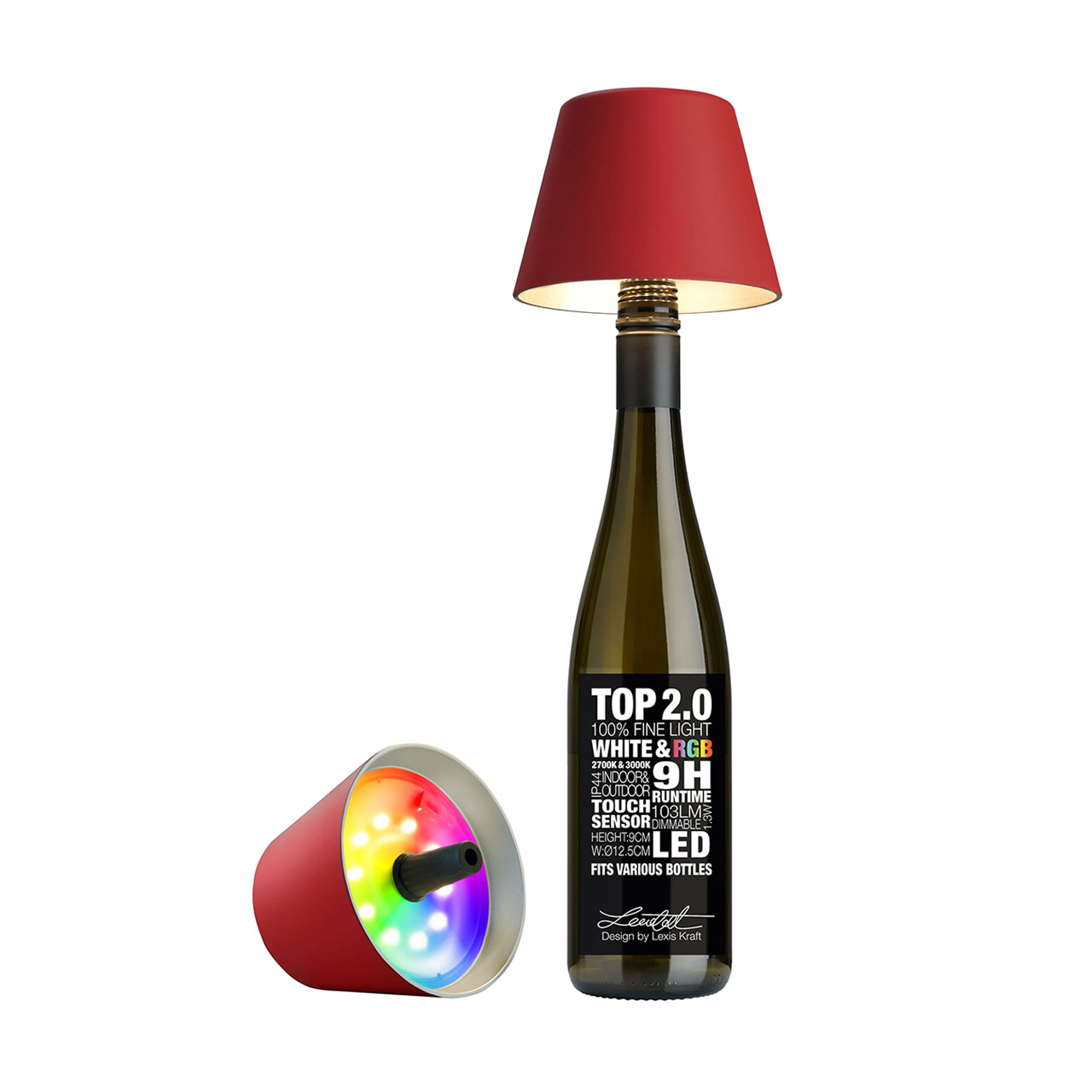 Bottle Light LED dimmable red