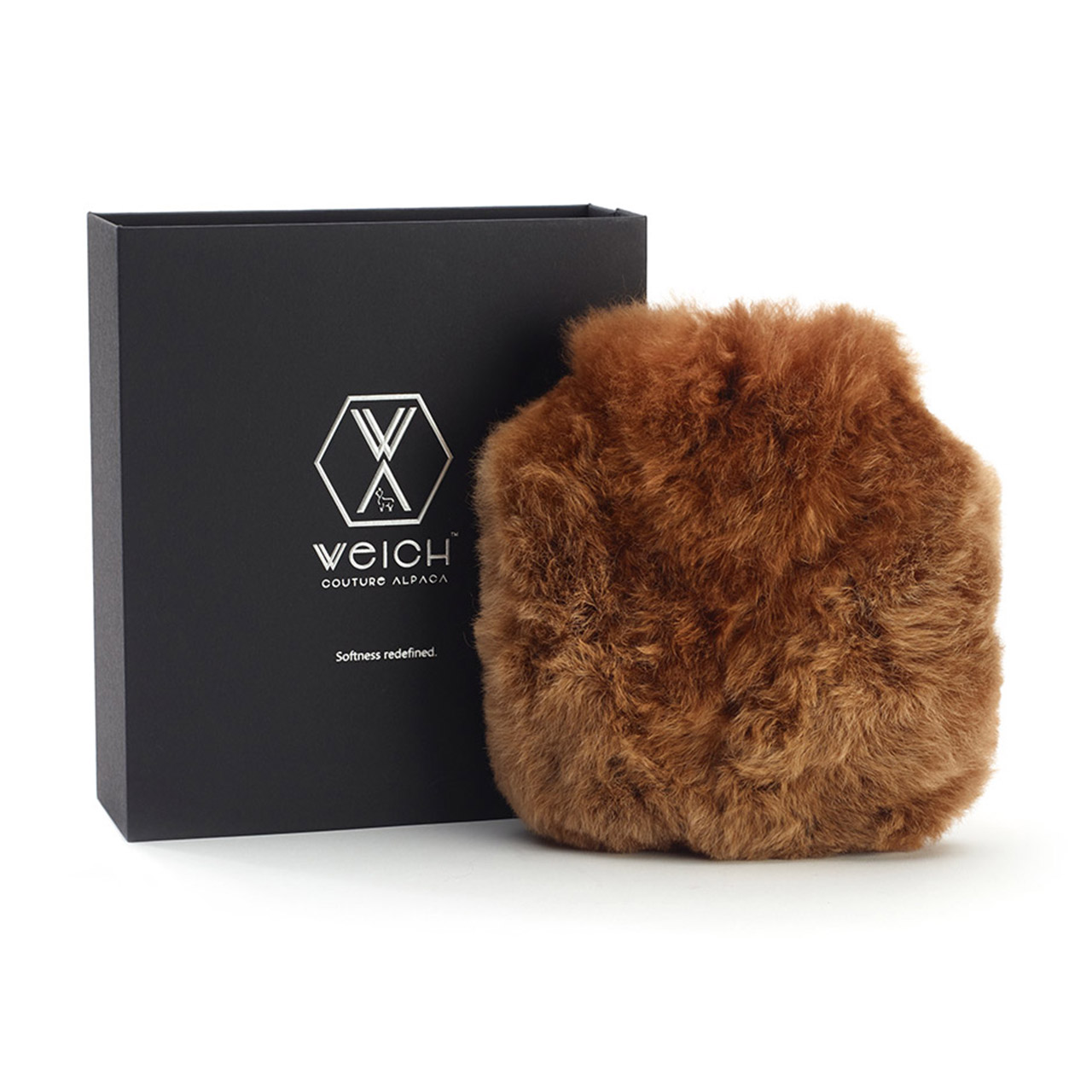 Hot Water Bottle Alpaca-Fur 0.6 l gold