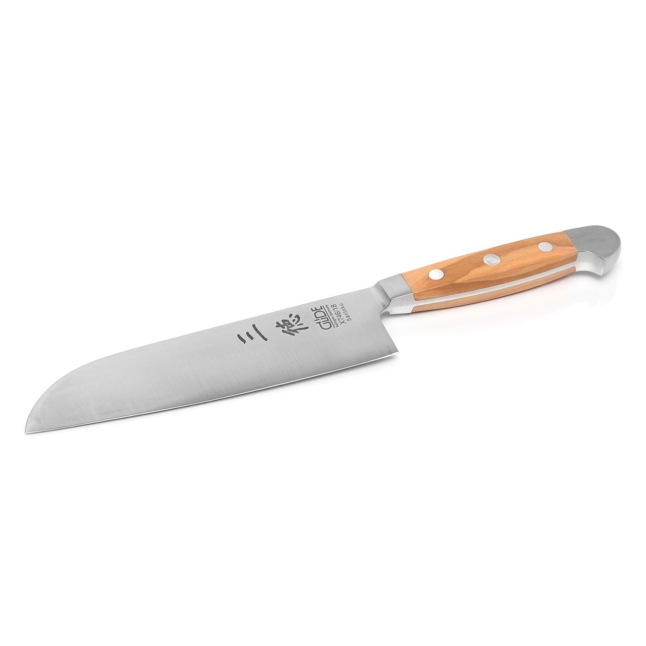 Santoku Knife double crop olive wood