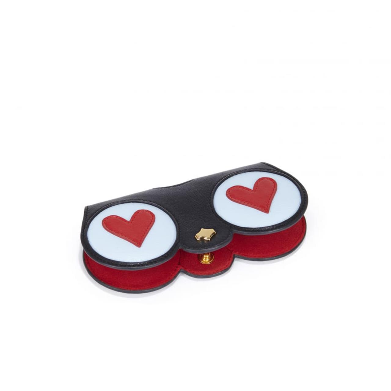 SunCover Glasses Case Black Red