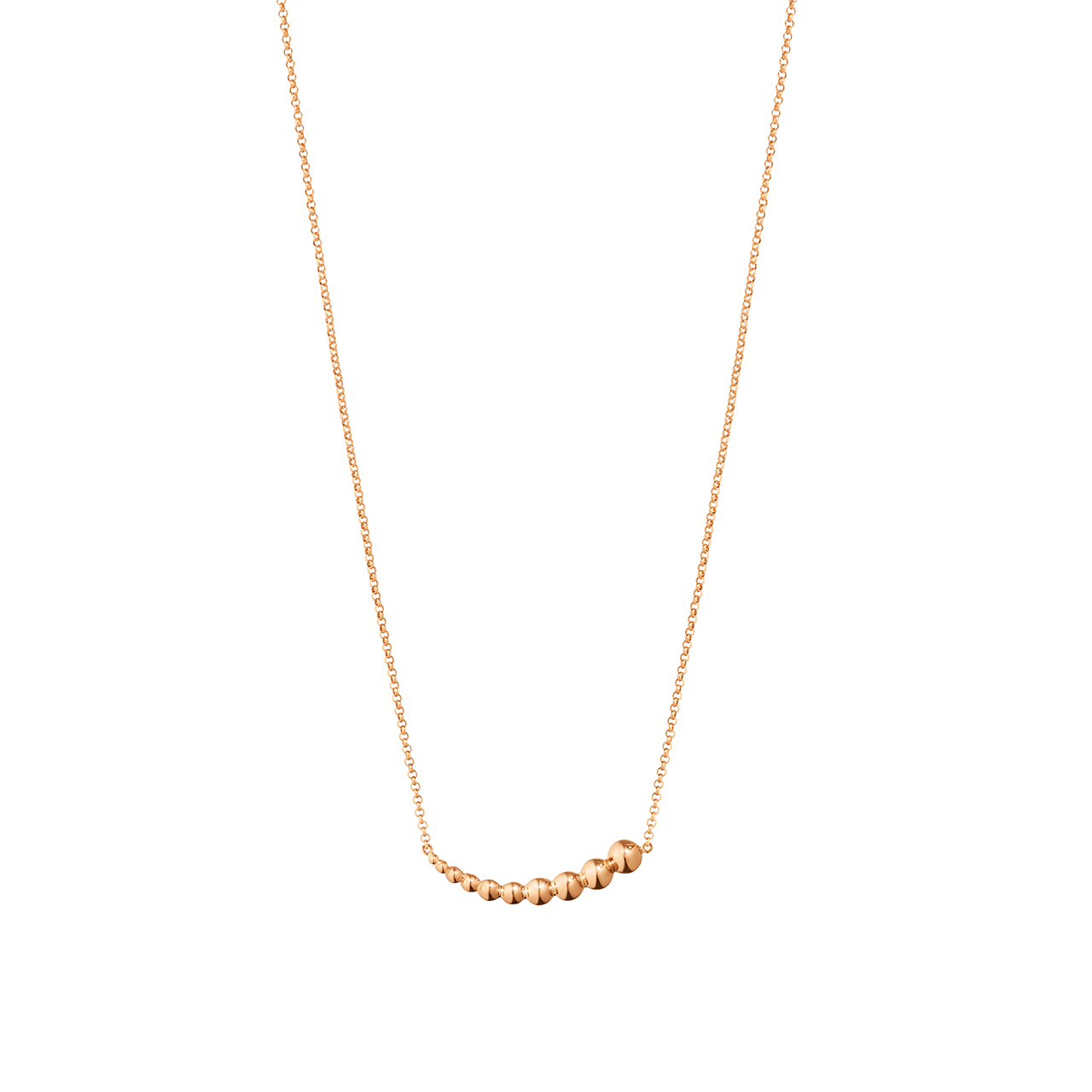 Necklace with pendant 45 cm rose gold 750