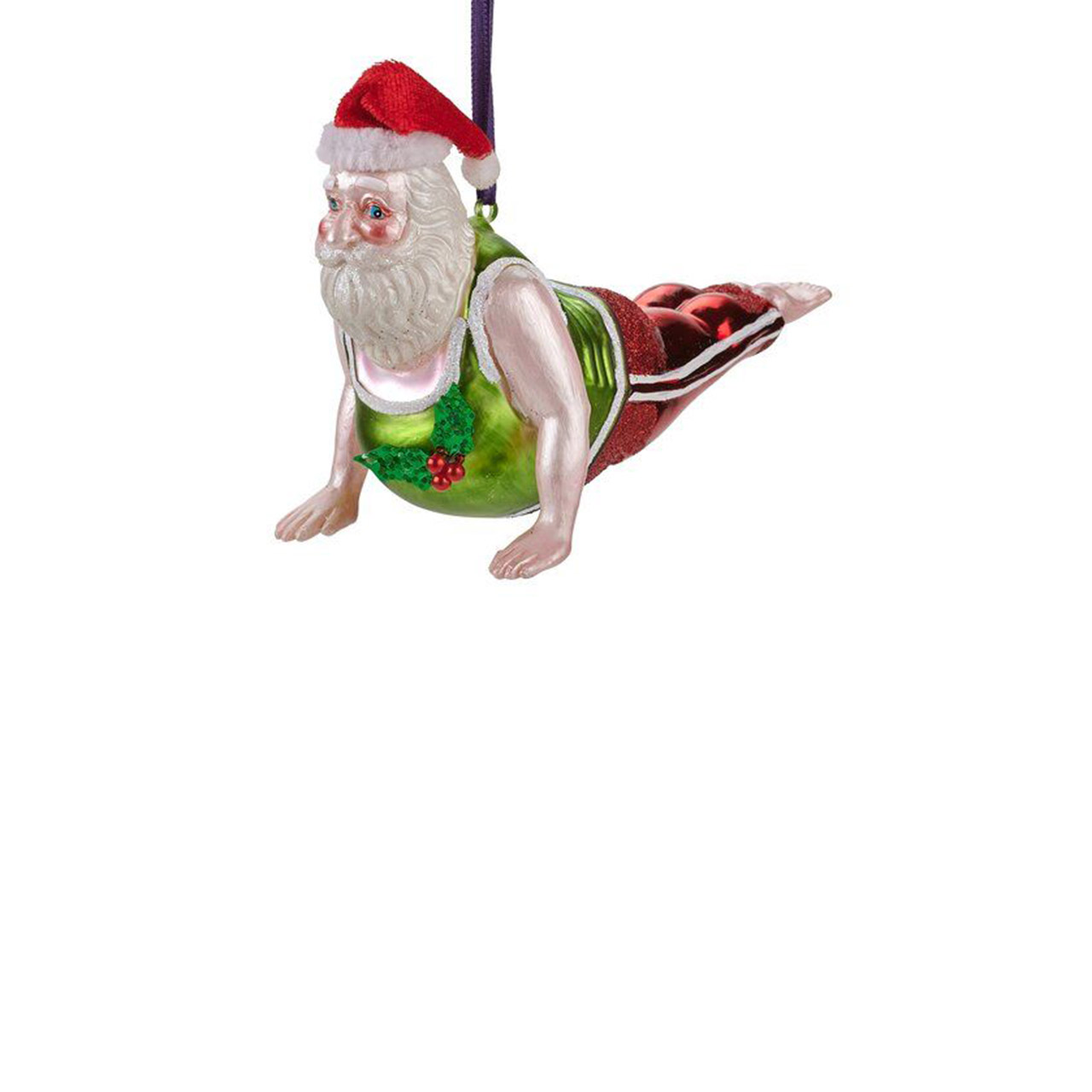 Hanger Yoga Santa Sphinx Pose red/green