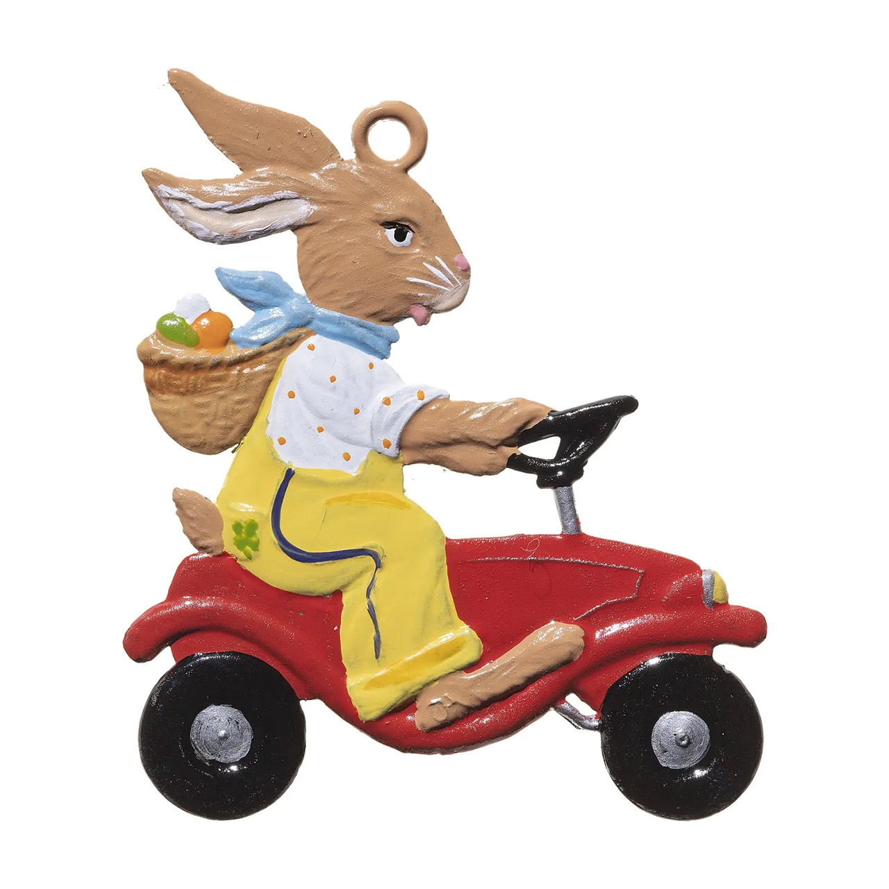 Hase mit Bobby Car 5,5x4,5 cm