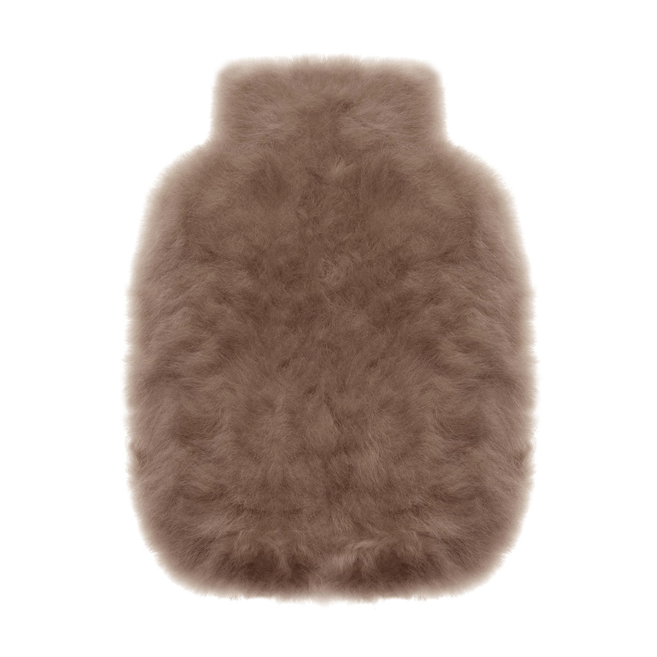 Hot Water Bottle Alpaca-Fur 1.8 l dark champagne