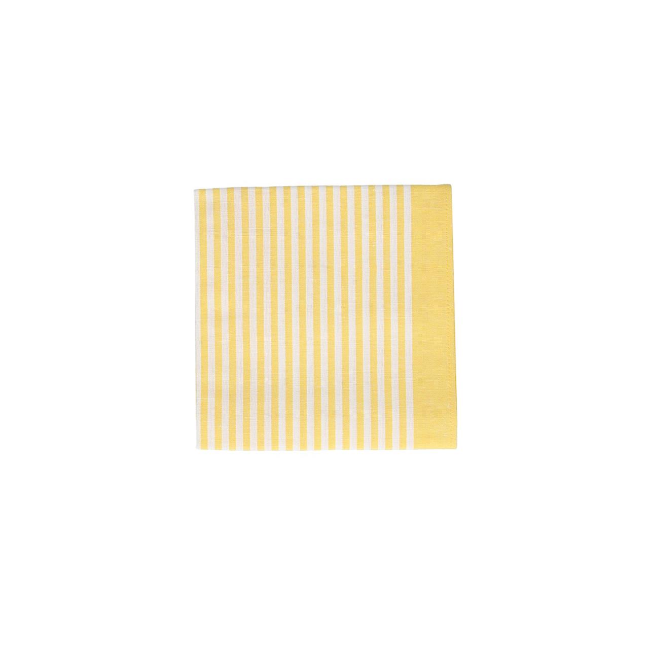 Kitchen Towel 50x70 cm Stripes small yellow