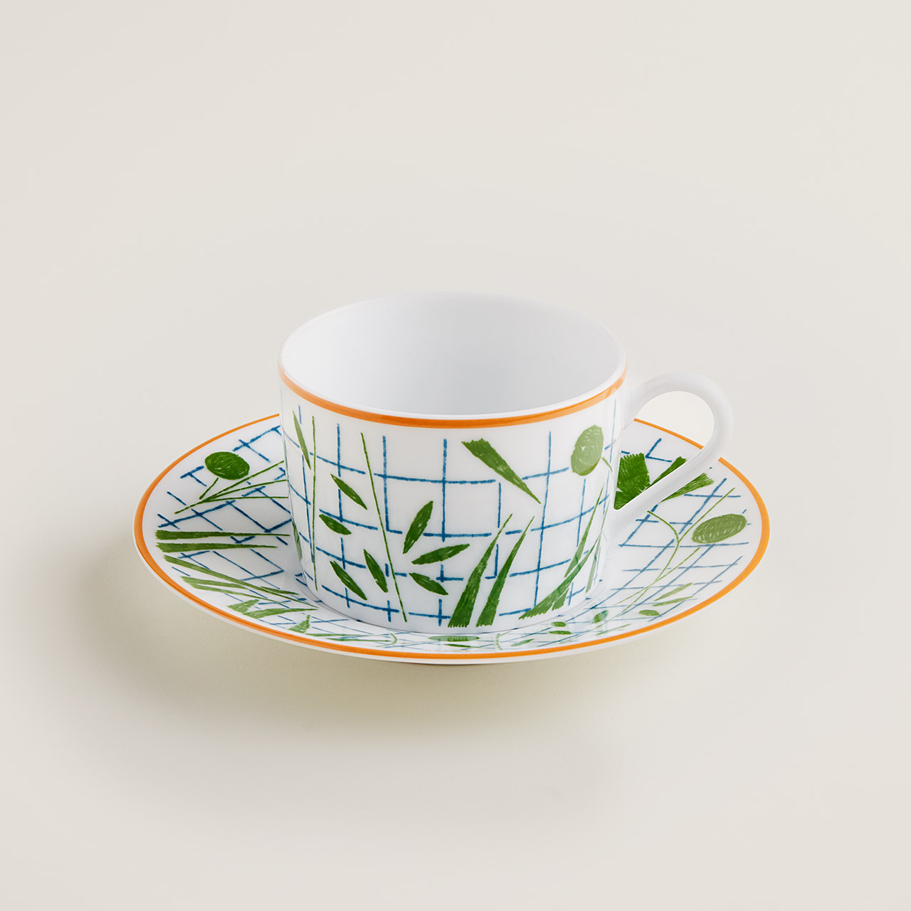 Coffee/Tea cup with saucer 0.16 l green