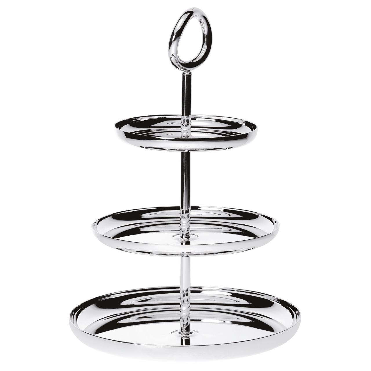 Pastry Stand 3-tier silver plated