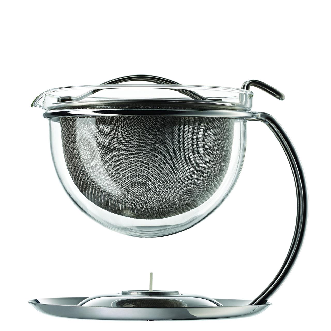 Tea pot small with integrated Warmer 0,60 l