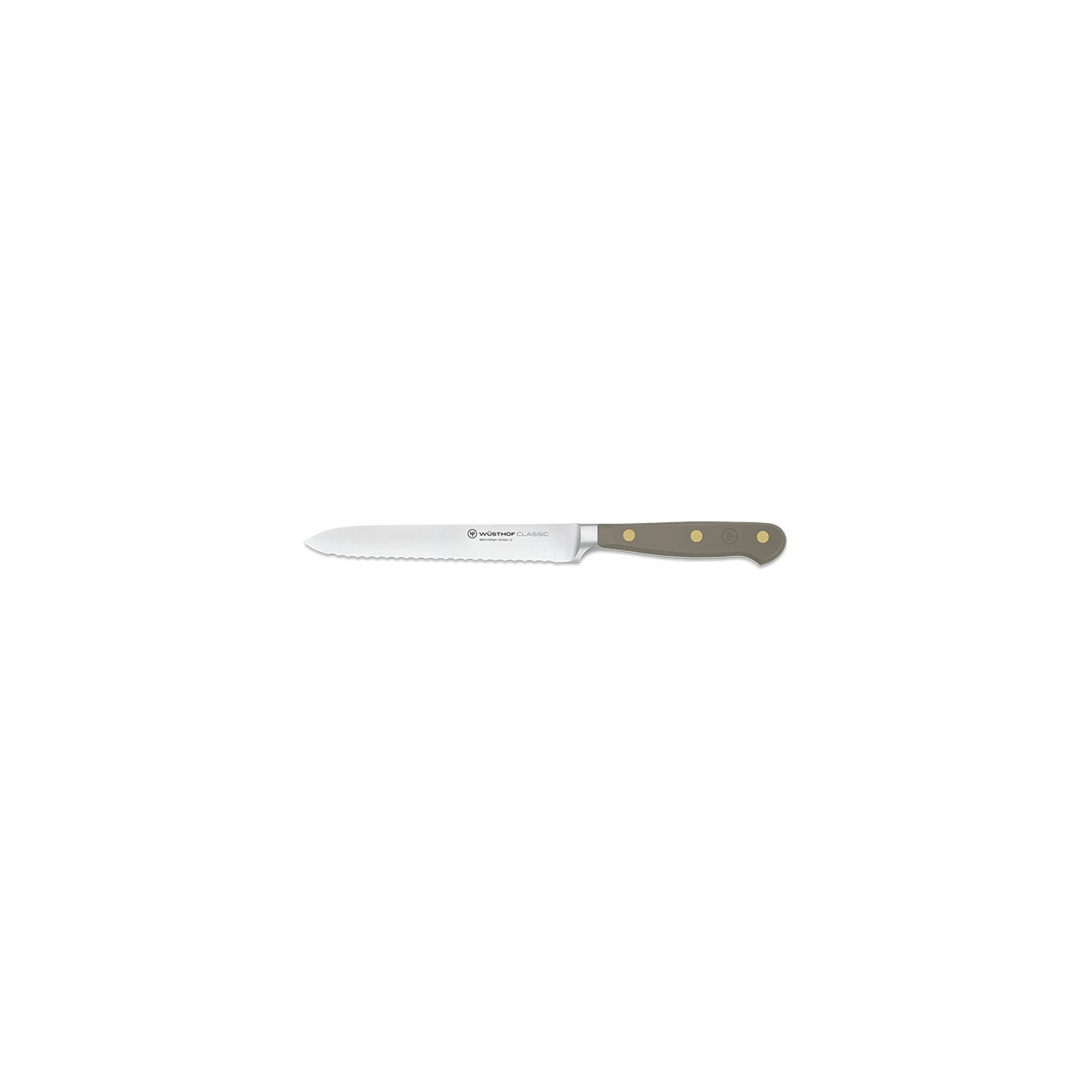 Serrated Utility Knife 14 cm velvet oyster