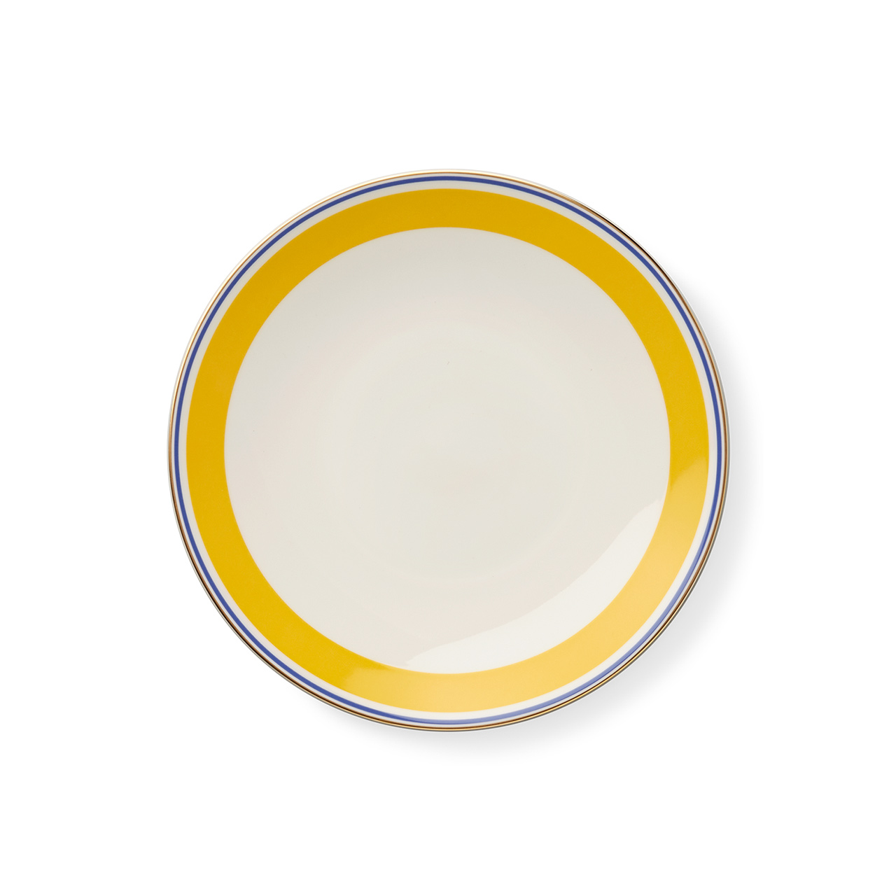 Breakfast plate 24 cm yellow/blue