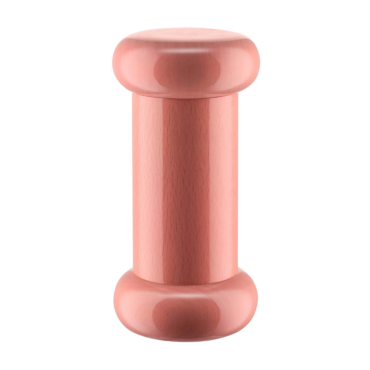 Grinder 15 cm beechwood/ceramic pink