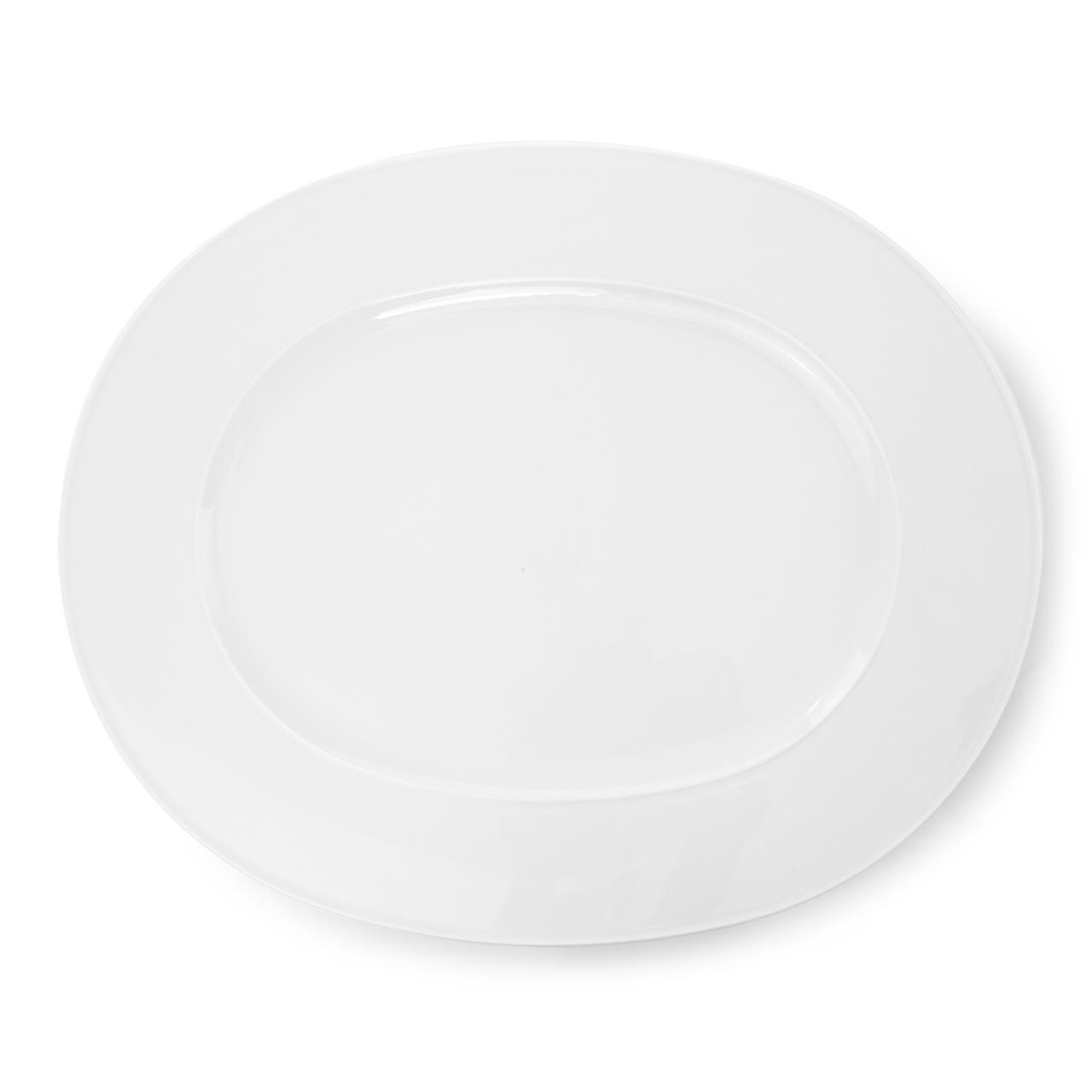 Oval Plate 34x27 cm white