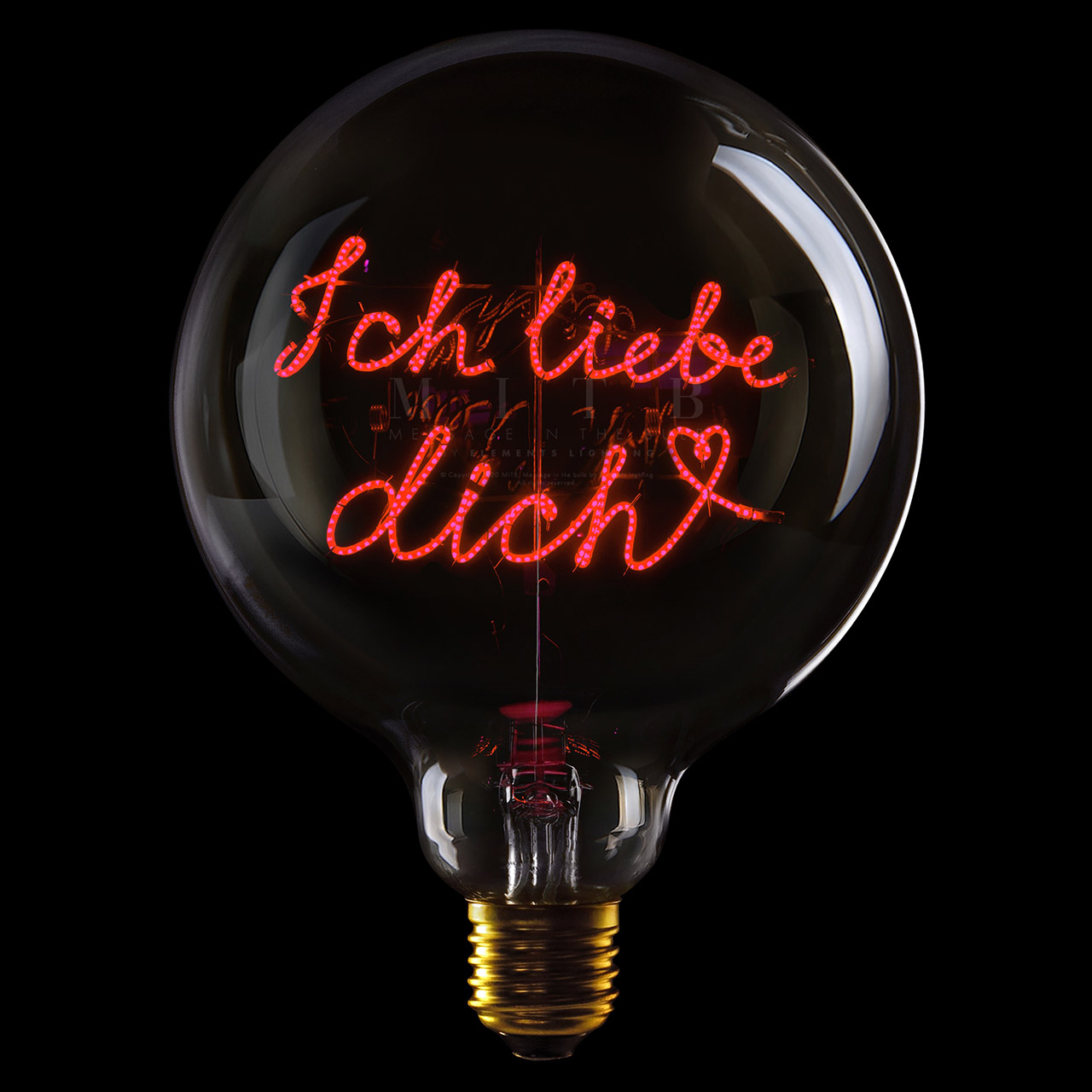 Deco Bulb ICH LIEBE DICH