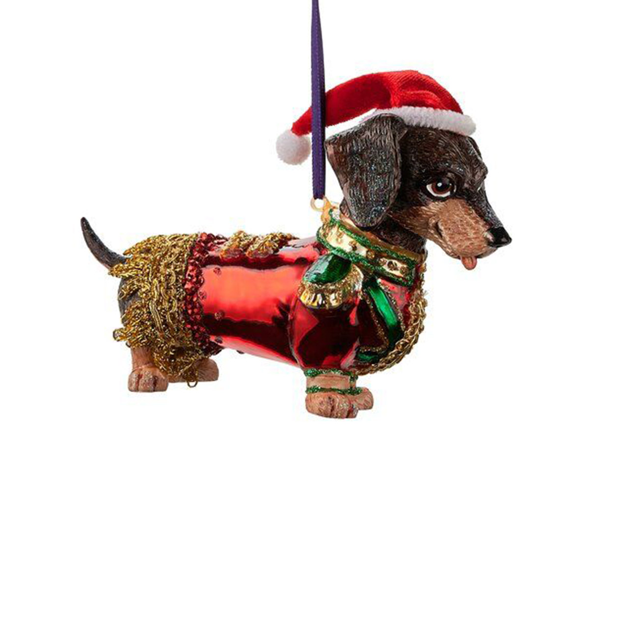 Hanger Dachshund in Uniform red/brown