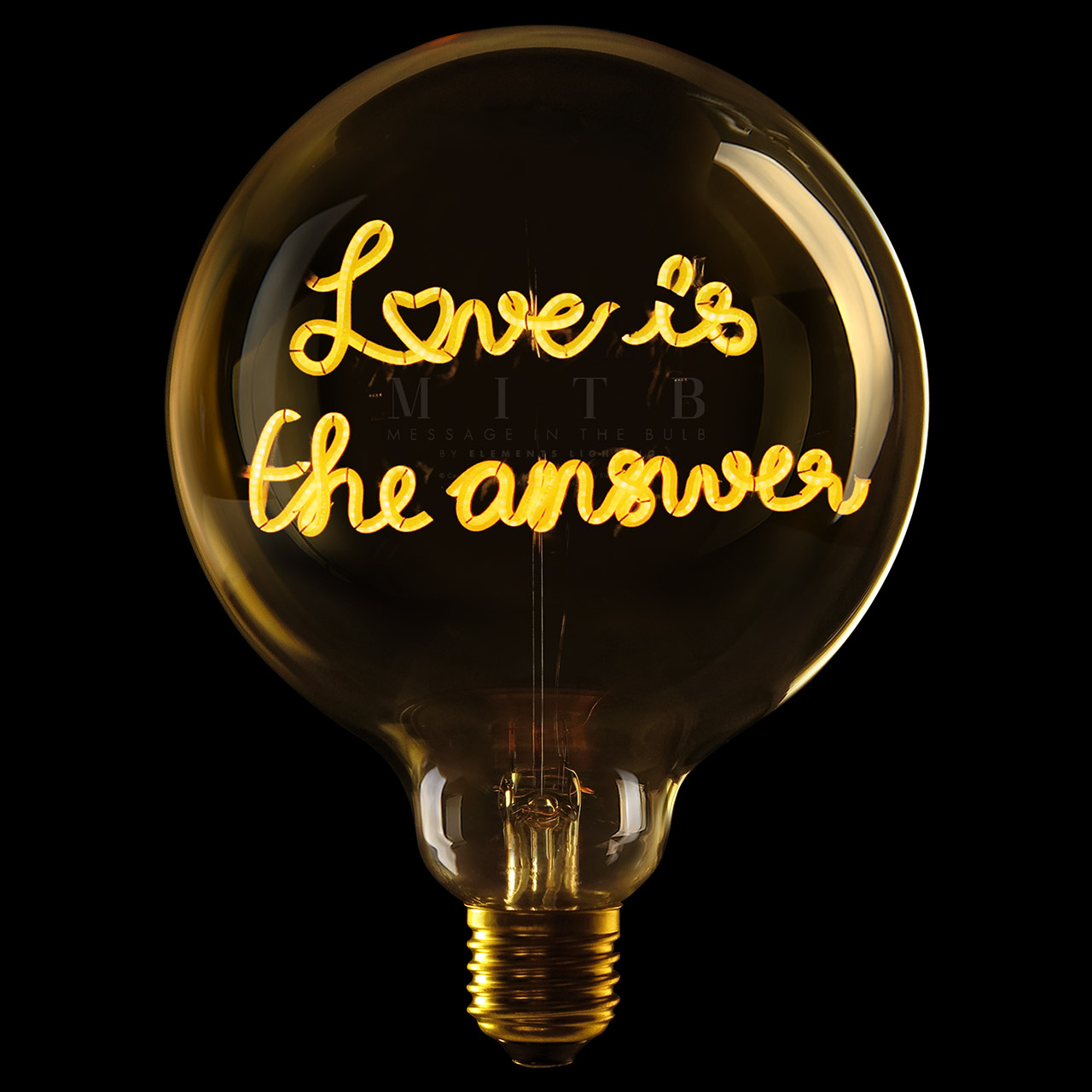 Deco Bulb LOVE IS THE ANSWER