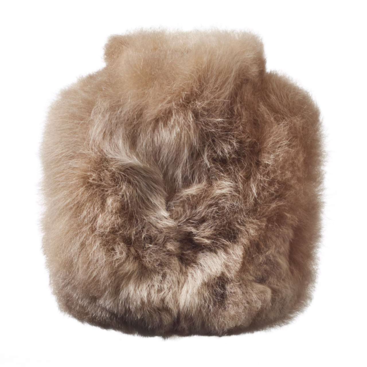 Hot Water Bottle Alpaca-Fur 0.2 l dark champagne