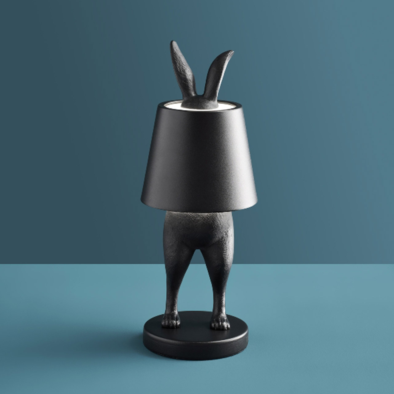 LED-Table Lamp Hiding Bunny 28 cm gold