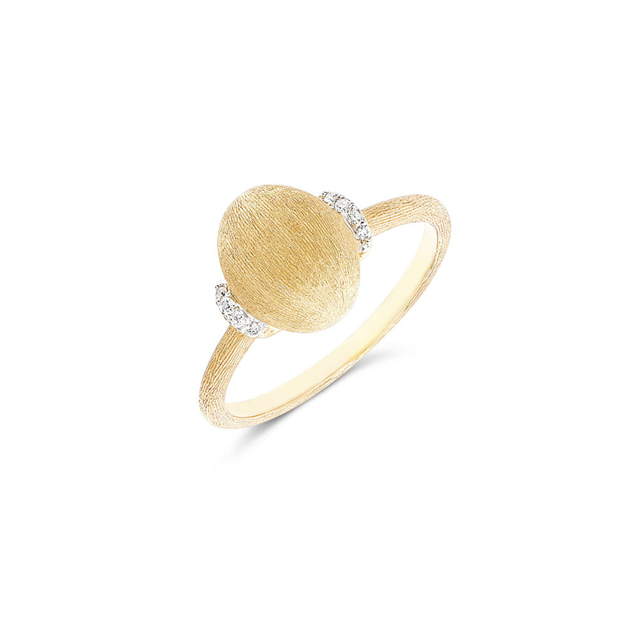 Nanis 'Dancing in The Rain Élite', Ring 750/- Gelbgold Diamanten 0,028 ct W51