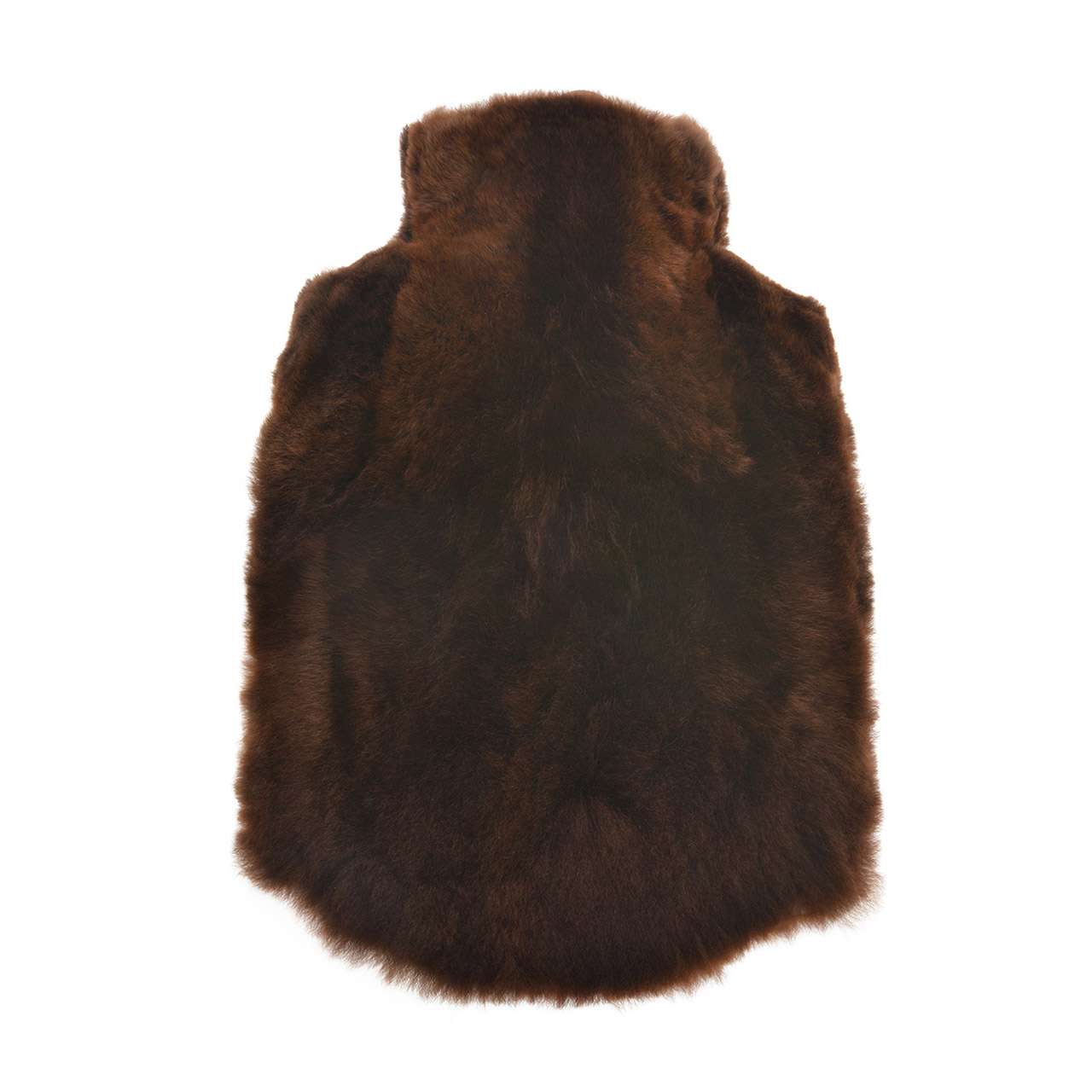 Hot Water Bottle Alpaca-Fur 1.8 l brown