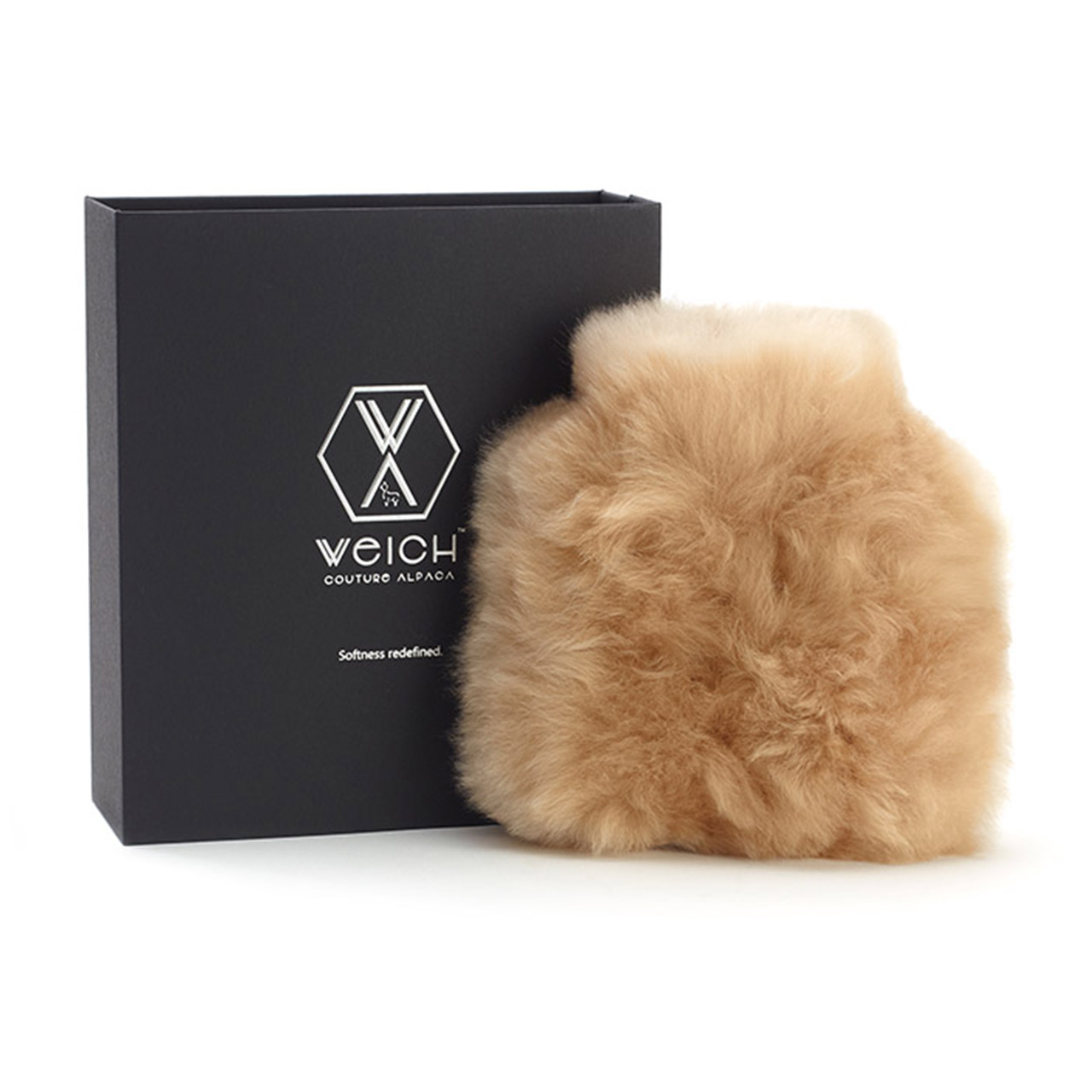 Hot Water Bottle Alpaca-Fur 0.2 l champagne