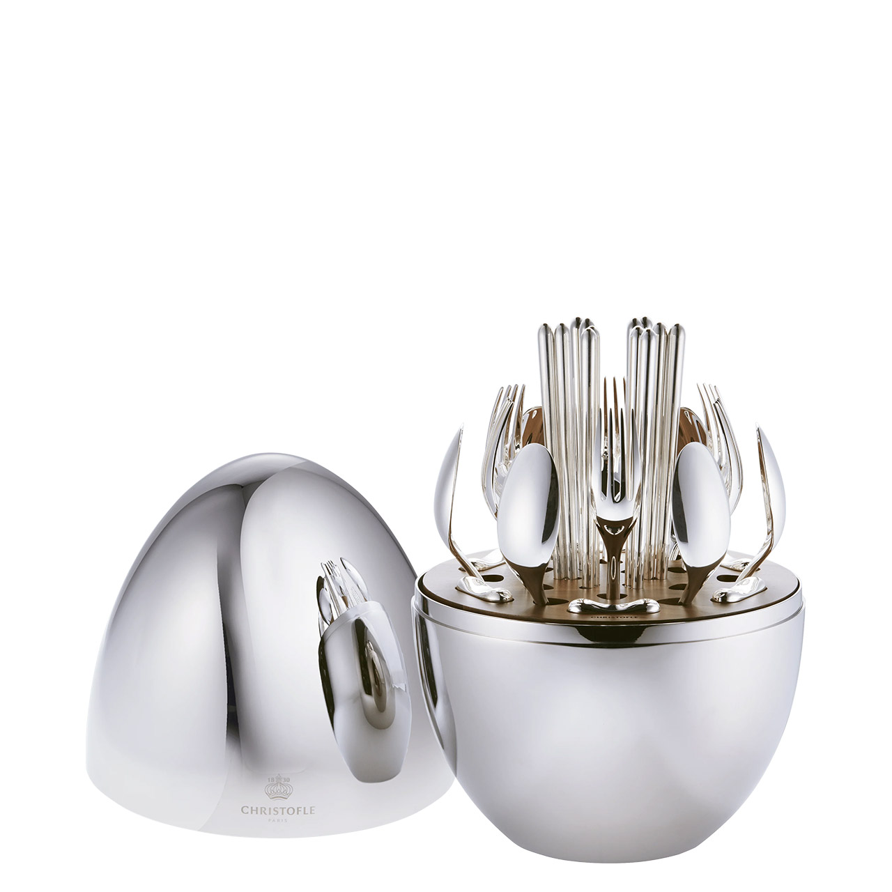 Cutlery-Set 24-pcs. in stainless steel egg Asia