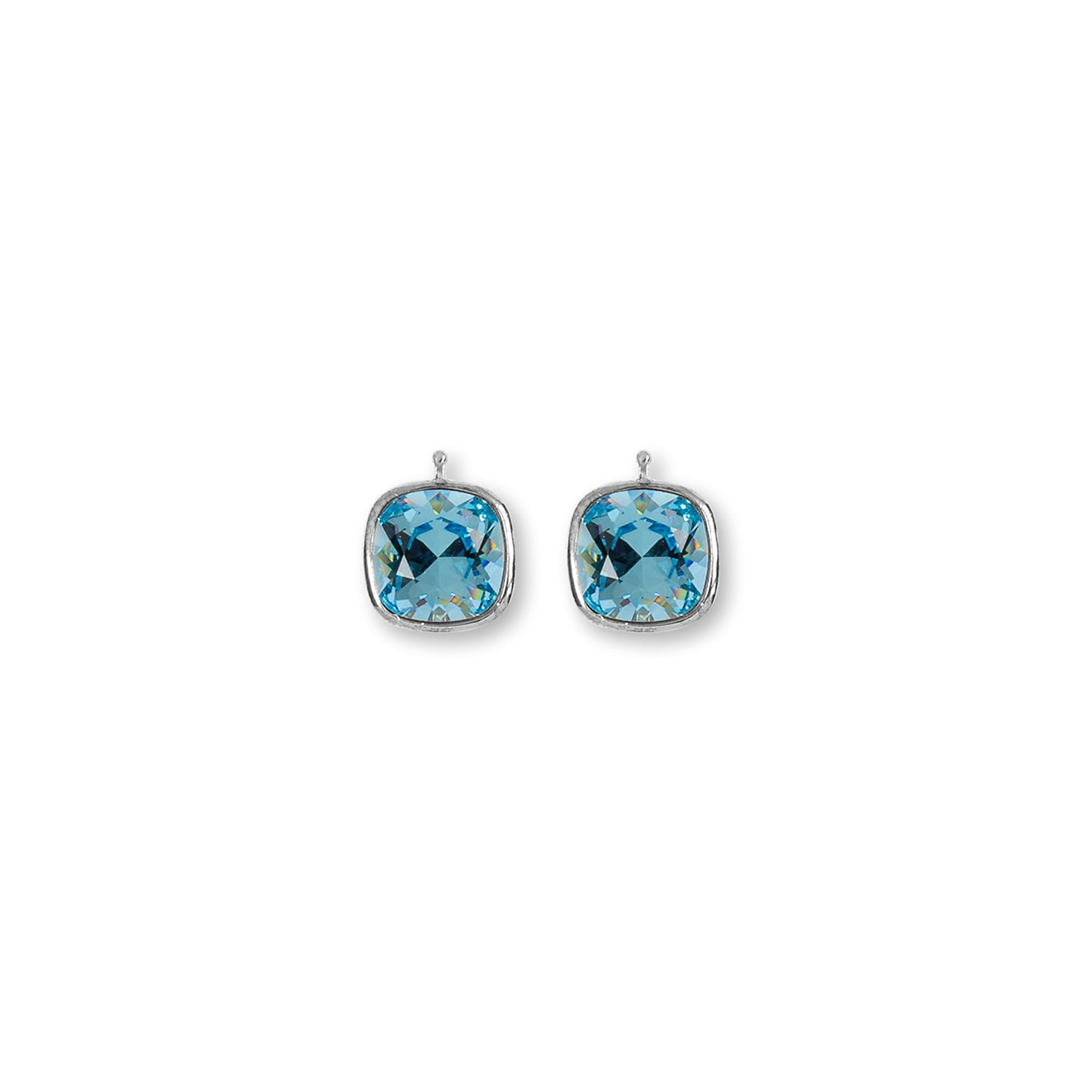 Pendant Pair 47 aqua sterling silver 925 silver