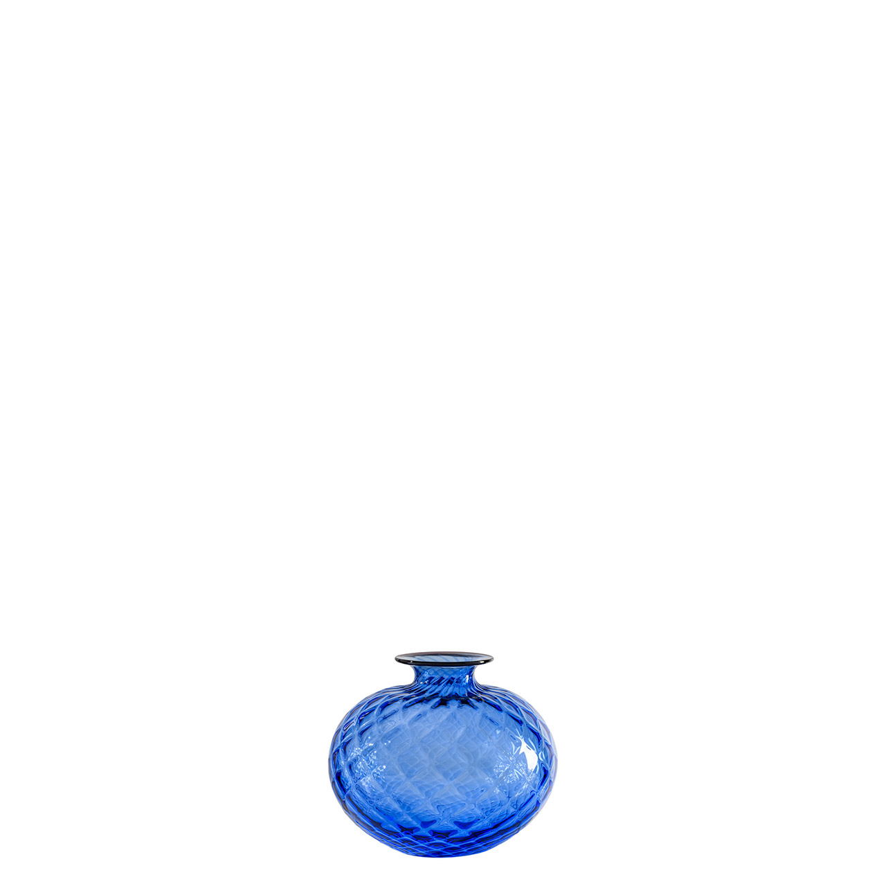 Vase 12.5 cm sapphire/red thread