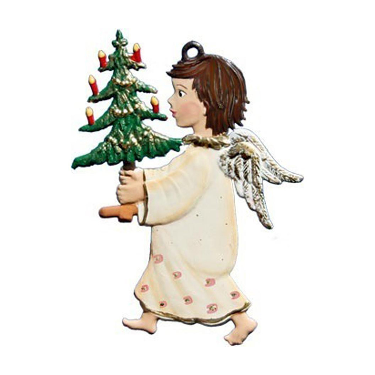 Angel carrying the Christmas Tree 6x4.5 cm