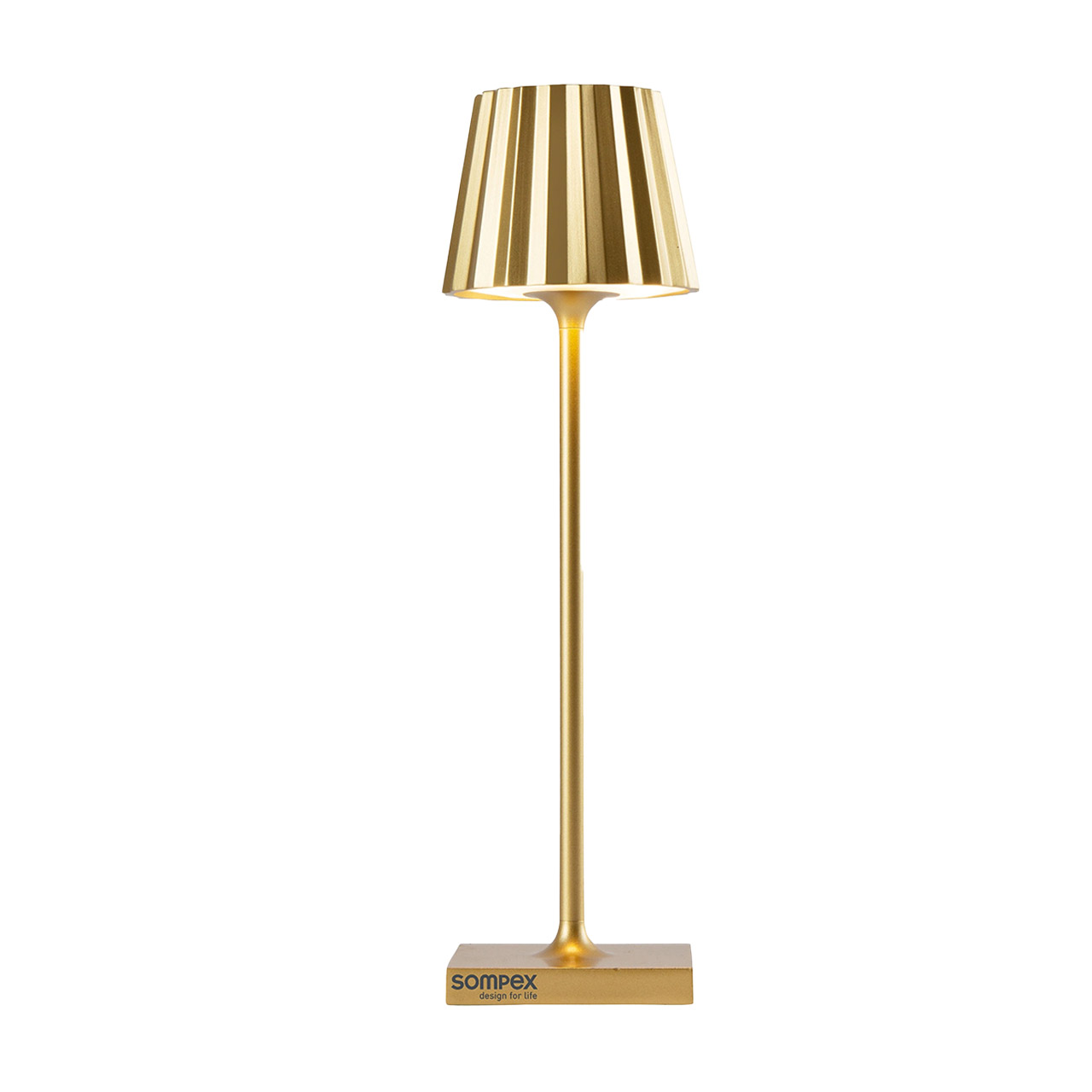 Tischlampe LED 21 cm dimmbar gold