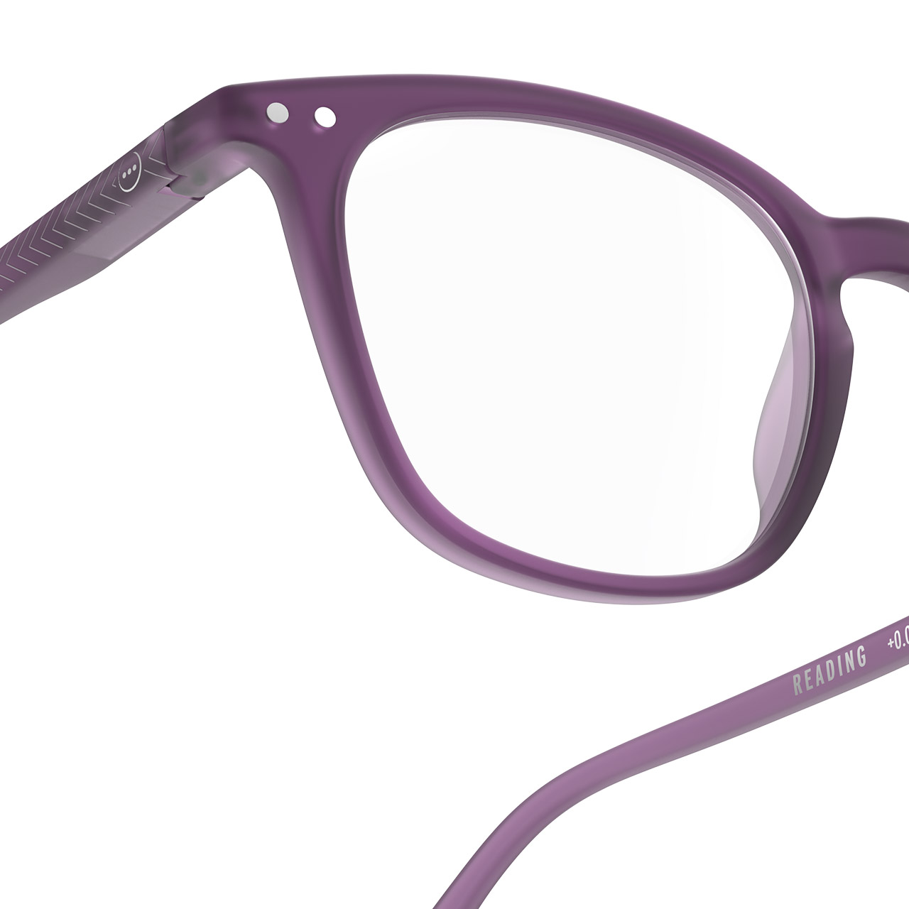 IZIPIZI '#E - Form', Lesebrille Violet Scarf 1,0