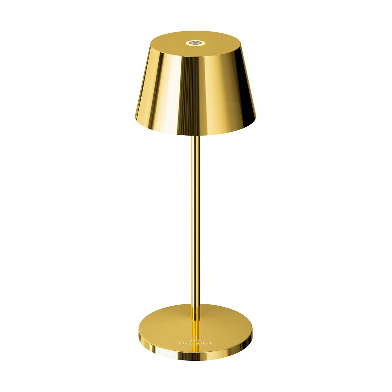 Tischlampe LED 20 cm dimmbar gold