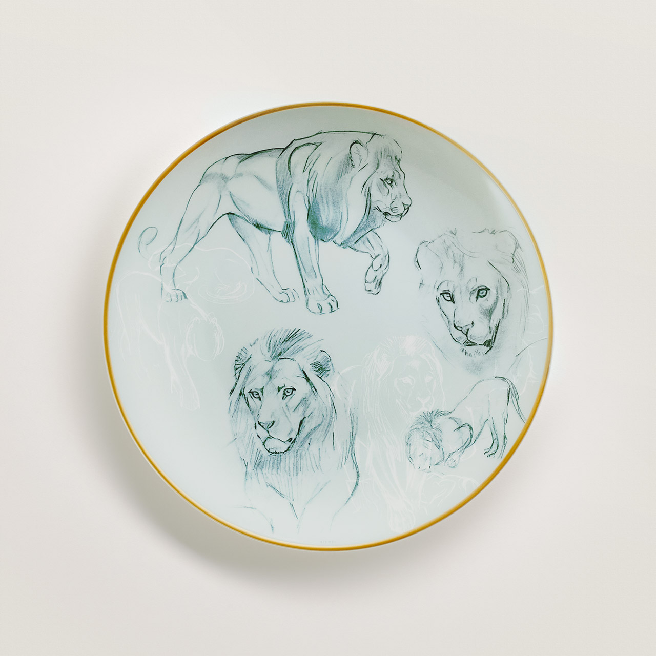 Breakfast plate 21 cm lions