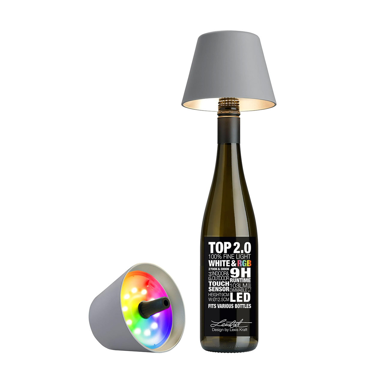 Bottle Light LED dimmable gray