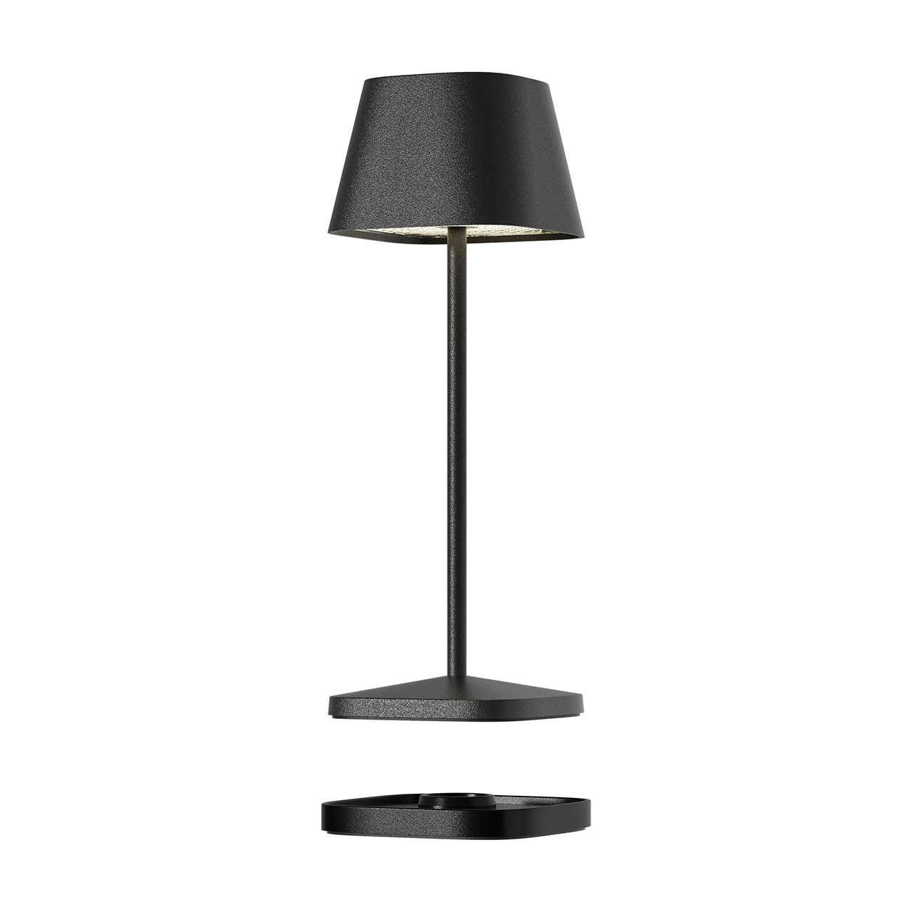 Tischlampe LED 20 cm dimmbar schwarz