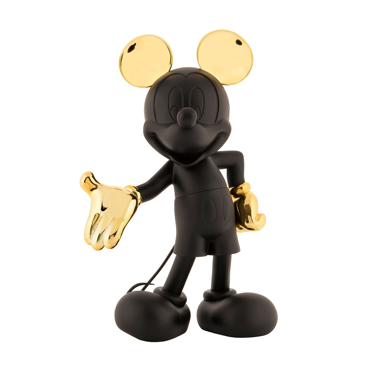 Mickey Welcome 30 cm mattschwarz/gold